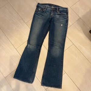 Women’s Bree Silver Jeans - Distressed Flare Wide Leg Jeans - Size 29